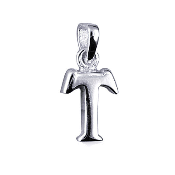 Sterling Silver Letter "T" Pendant
