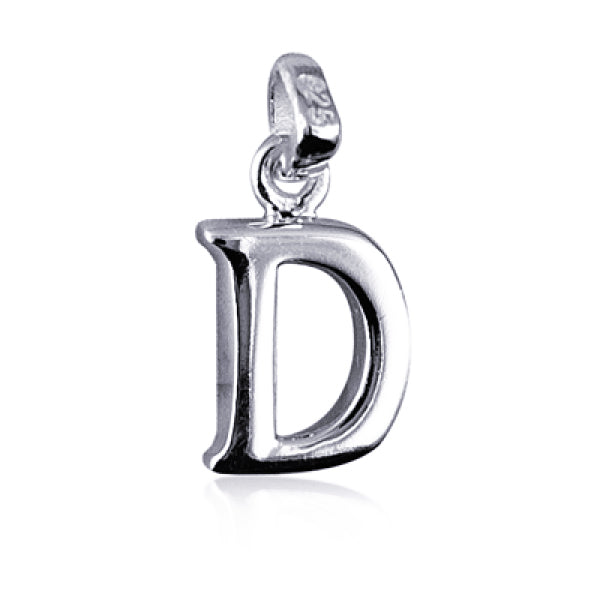 Sterling Silver Letter "D" Pendant