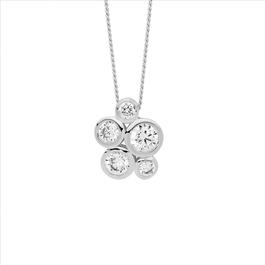 Sterling Silver Cubic Zirconia Necklace
