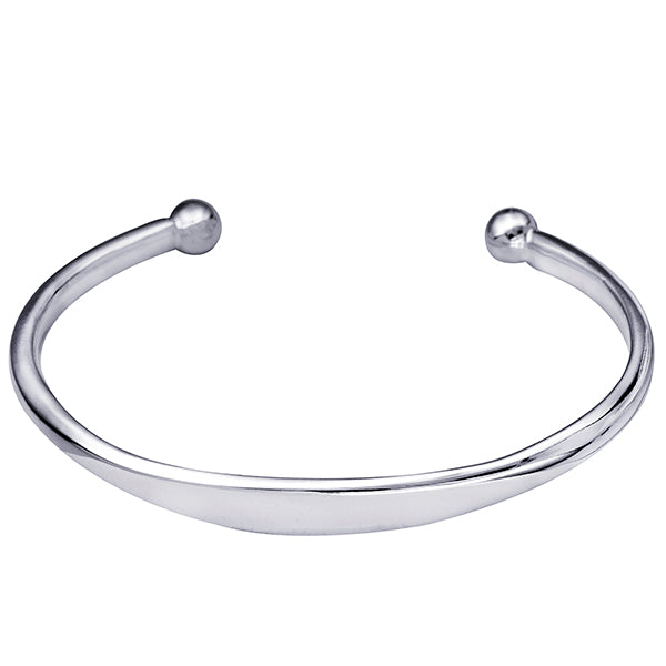 Sterling Silver Surf Cuff Bangle