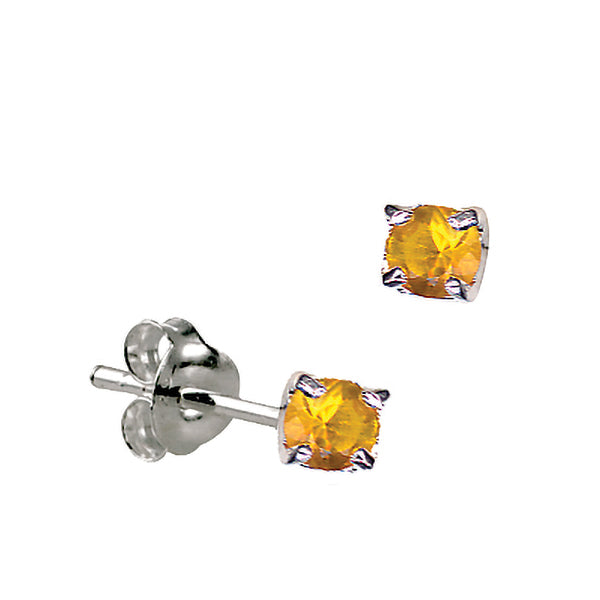 Sterling Silver Cubic Zirconia Stud Earrings