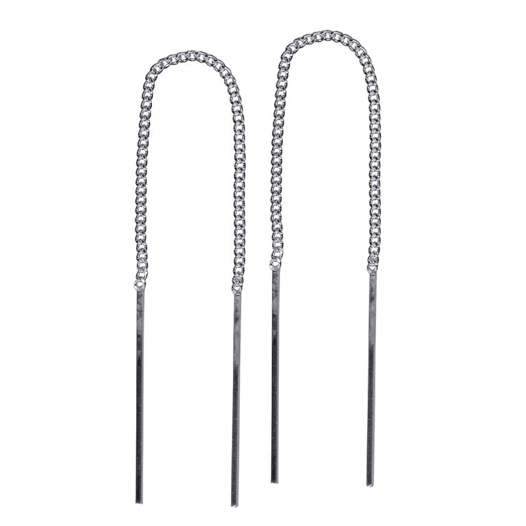 Sterling Silver Thread Earrings