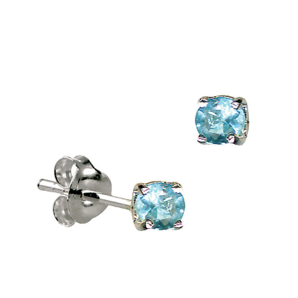 Sterling Silver Cubic Zirconia Stud Earrings