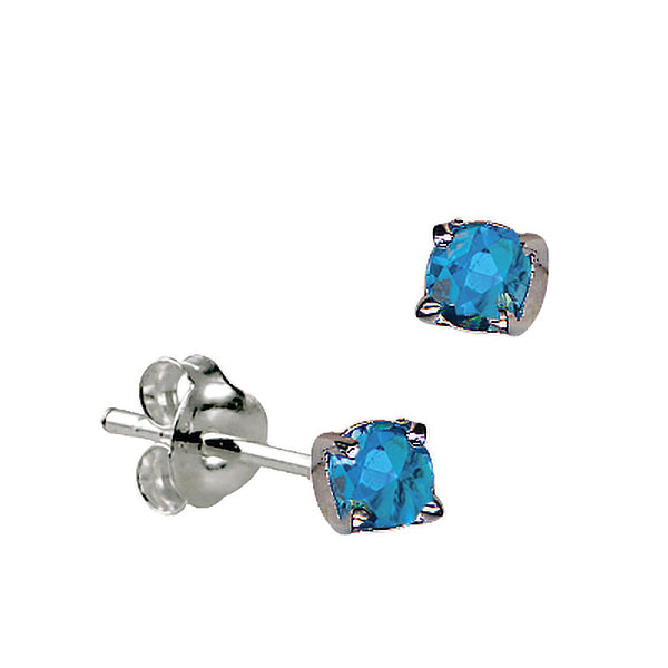 Sterling Silver Cubic Zirconia Stud Earrings
