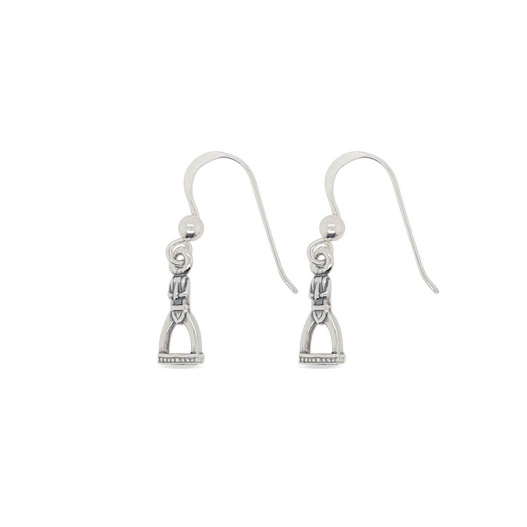 Sterling Silver Stirrup Sheperd Hook Earrings