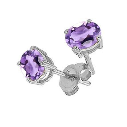 Sterling Silver Cubic Zirconia Stud Earrings
