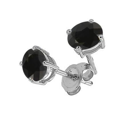 Sterling Silver Sapphire Stud Earrings