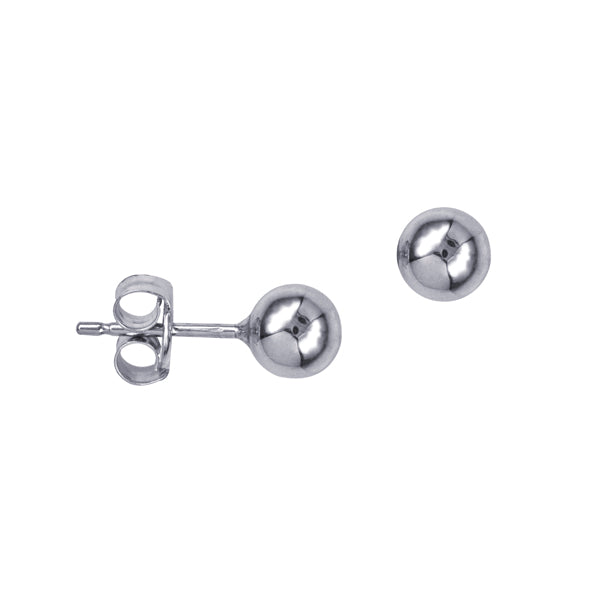 Sterling Silver Ball Stud Earrings
