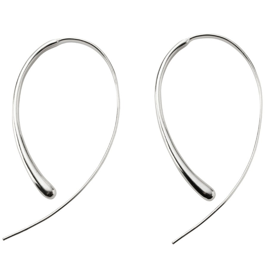 Sterling Silver Teardrop Earwire Earring