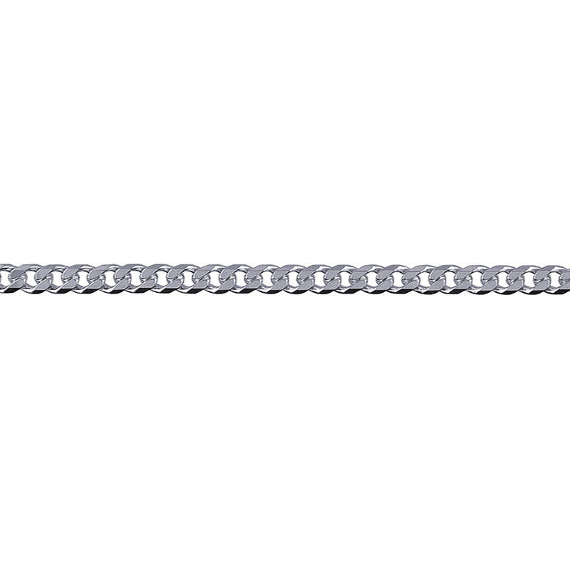 Sterling Silver Curb Chain 55cms