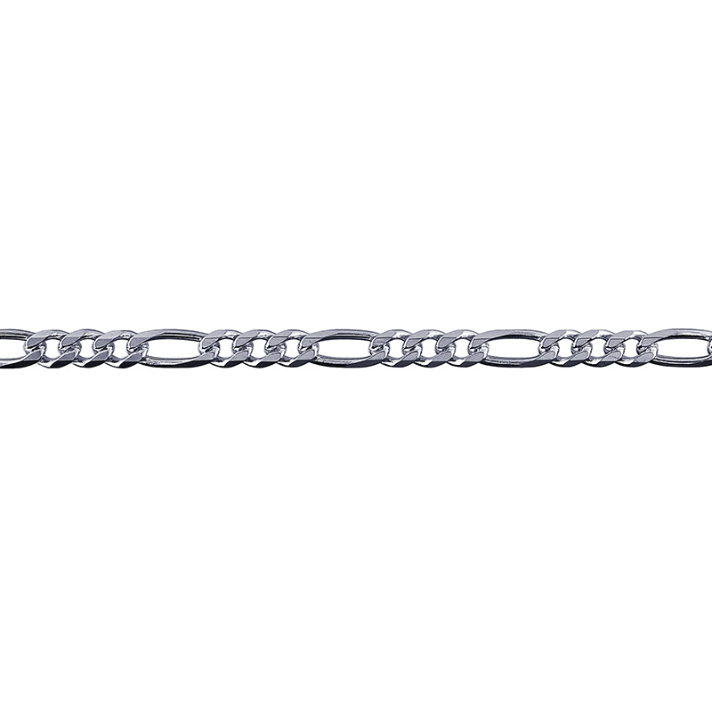 Sterling Silver Figaro Chain 55cms