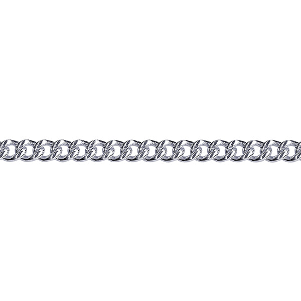 Sterling Silver Curb Chain 55cms