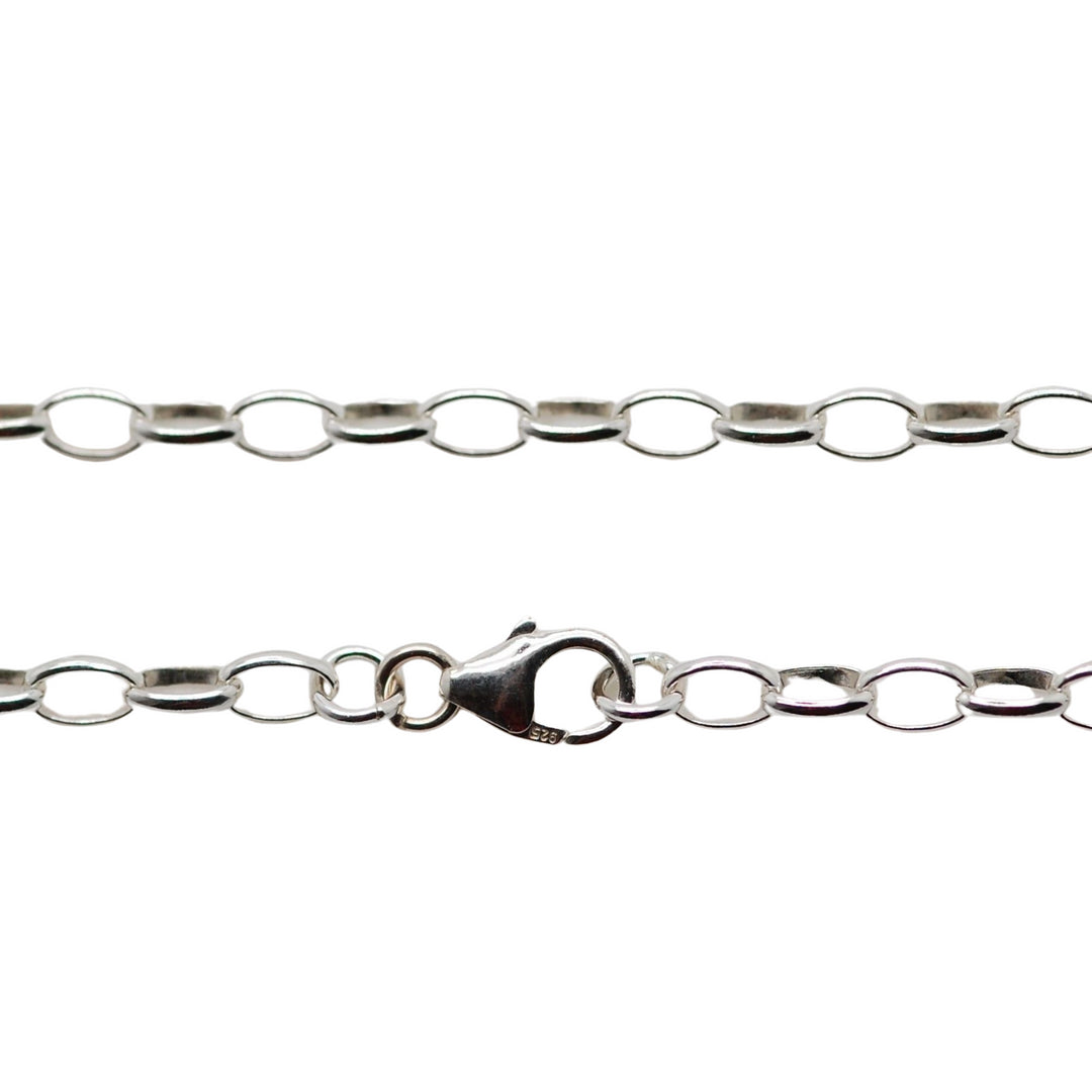 Sterling Silver Belcher Chain 100cms