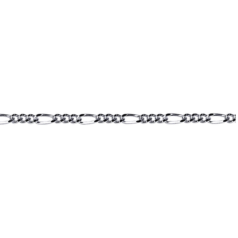 Sterling Silver Figaro Chain