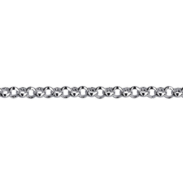 Sterling Silver Round Belcher Chain 45cm