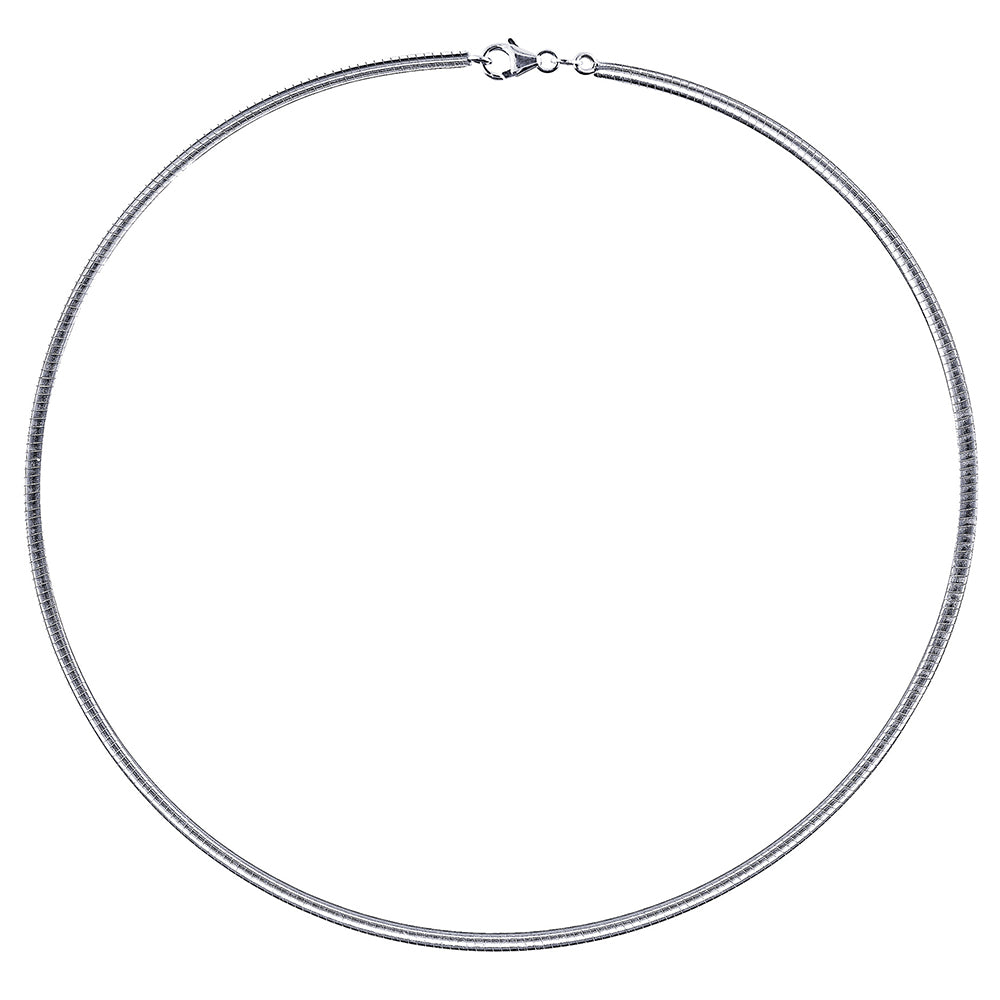 Sterling Silver Omega Necklace