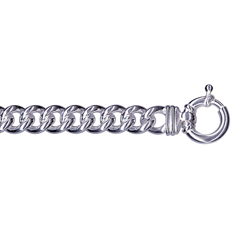 Sterling Silver Curb Necklace 50cms