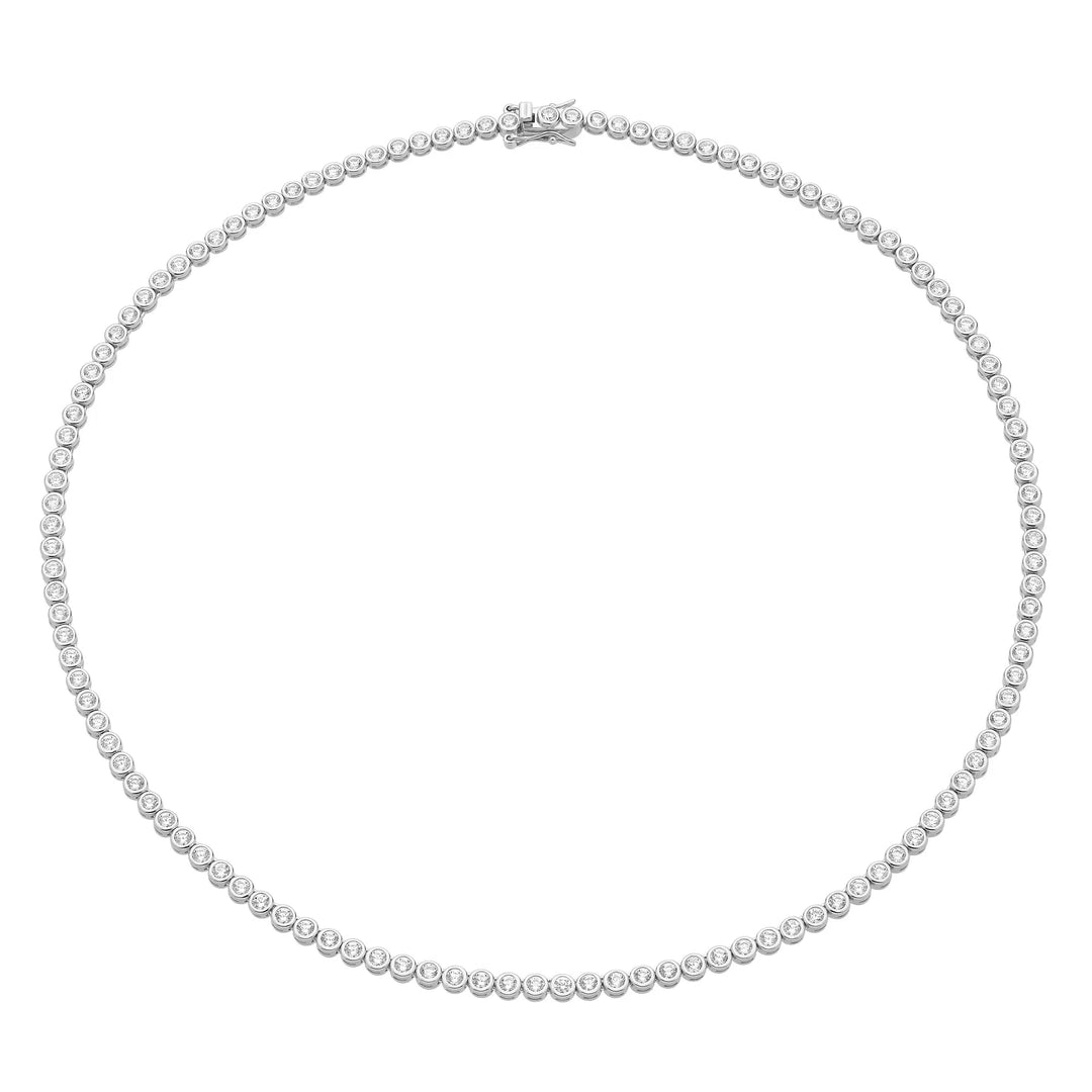 Sterling Silver Cubic Zirconia Necklace