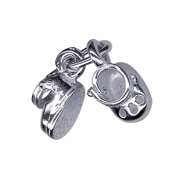 Sterling Silver Baby Booties Charm