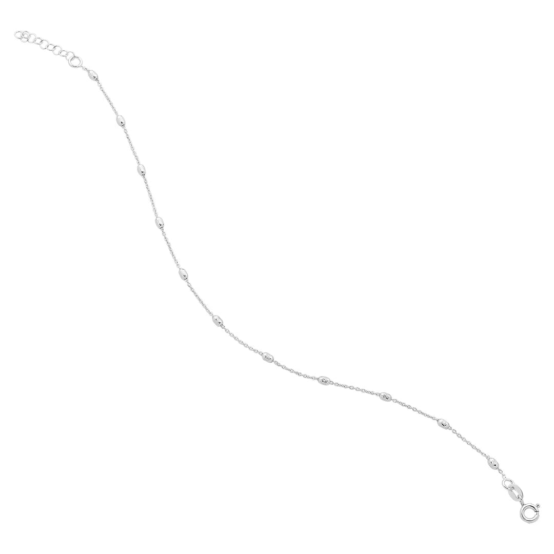 Sterling Silver Cable Chain Anklet