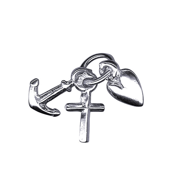 Sterling Silver Faith, Hope & Charity Charm