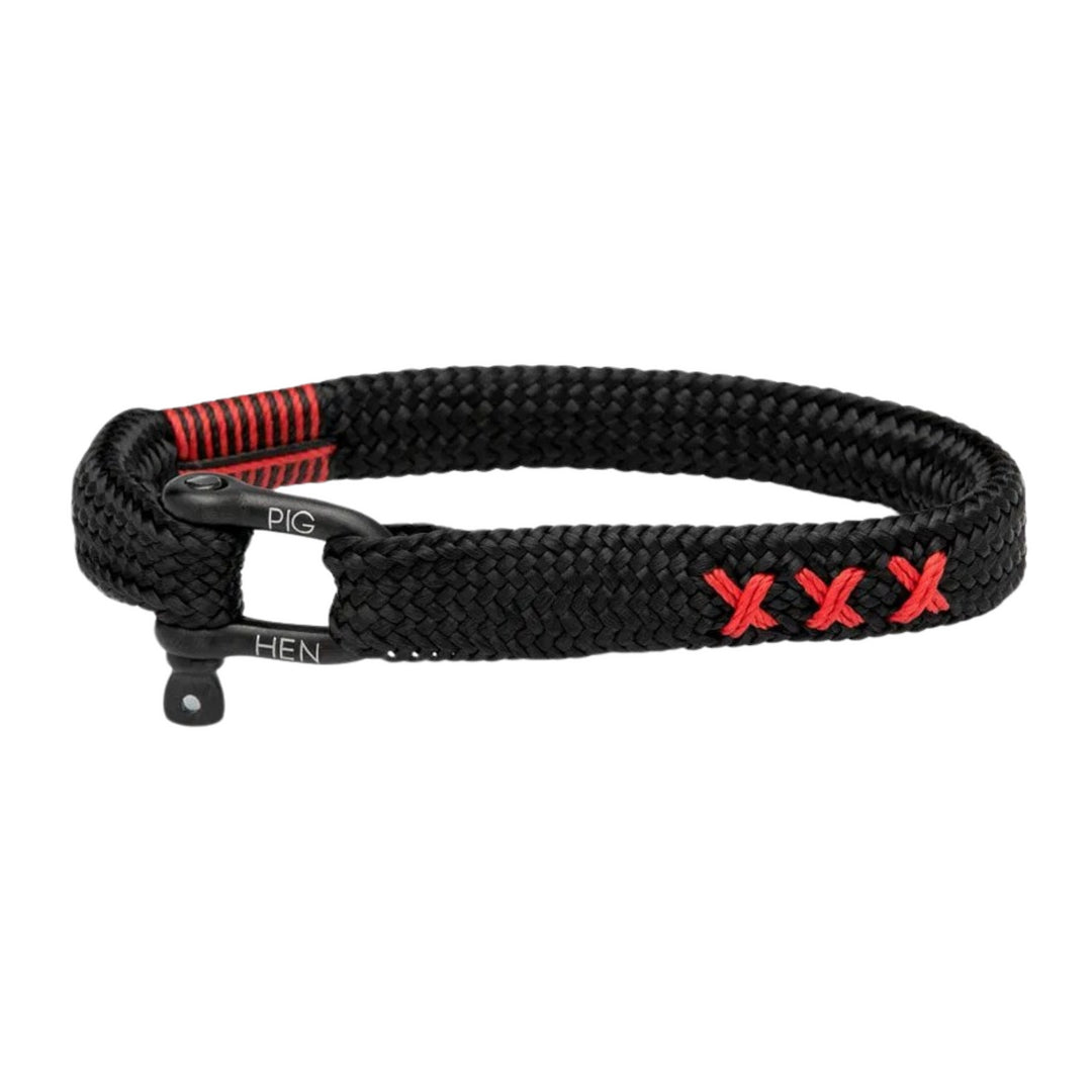 Stainless Steel Black Plated Rope Bracelet
