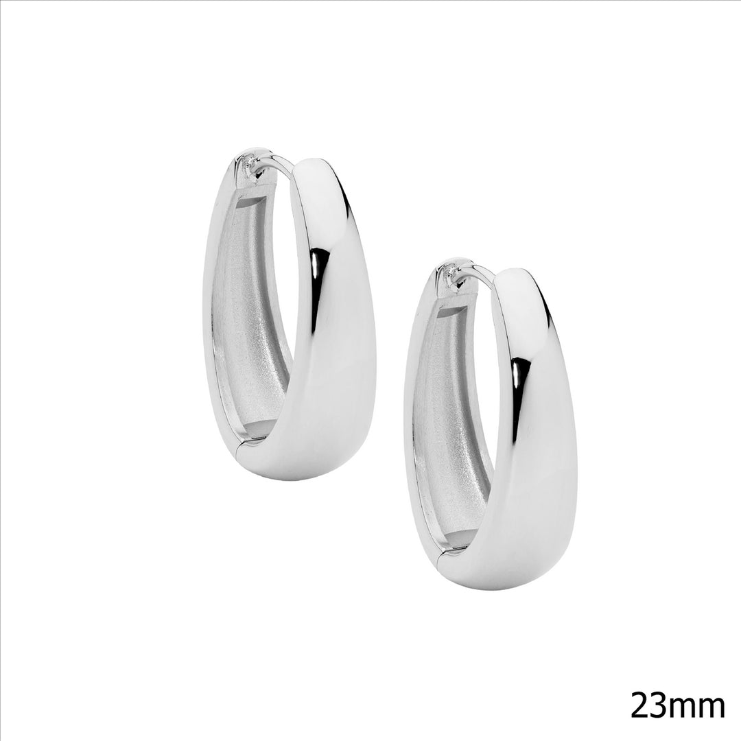 Stainless Steel Huggie Earrings