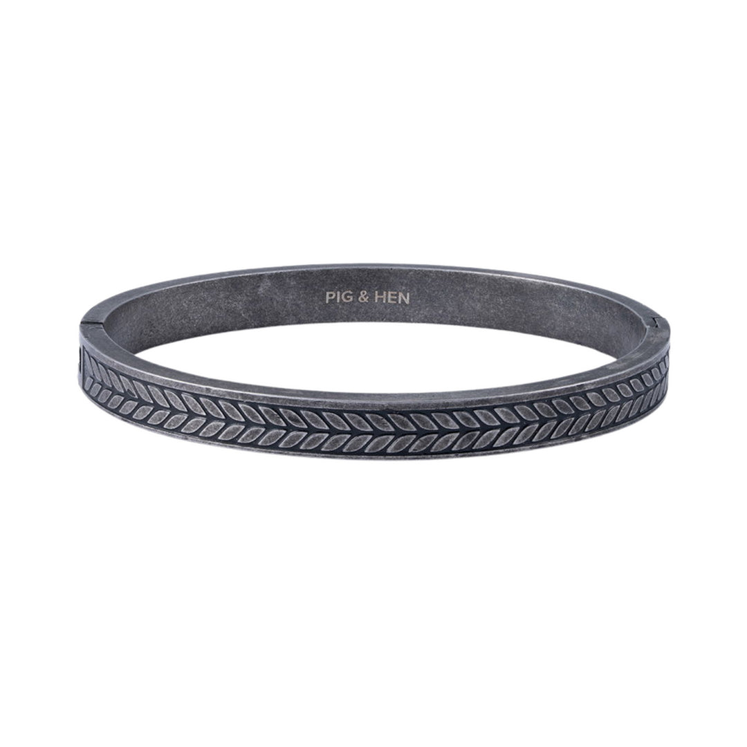 Stainless Steel Gun Metal Grey Bangle