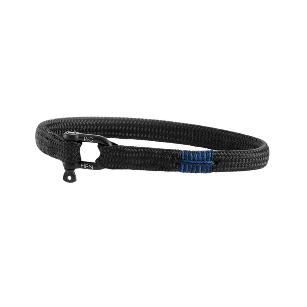 Stainless Steel Black Plated Marine Rope Bracelet
