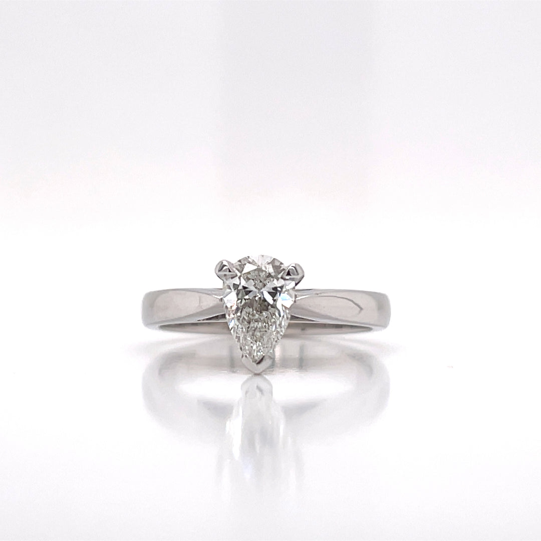 Custom Made 18ct White Gold Diamond Engagement Ring