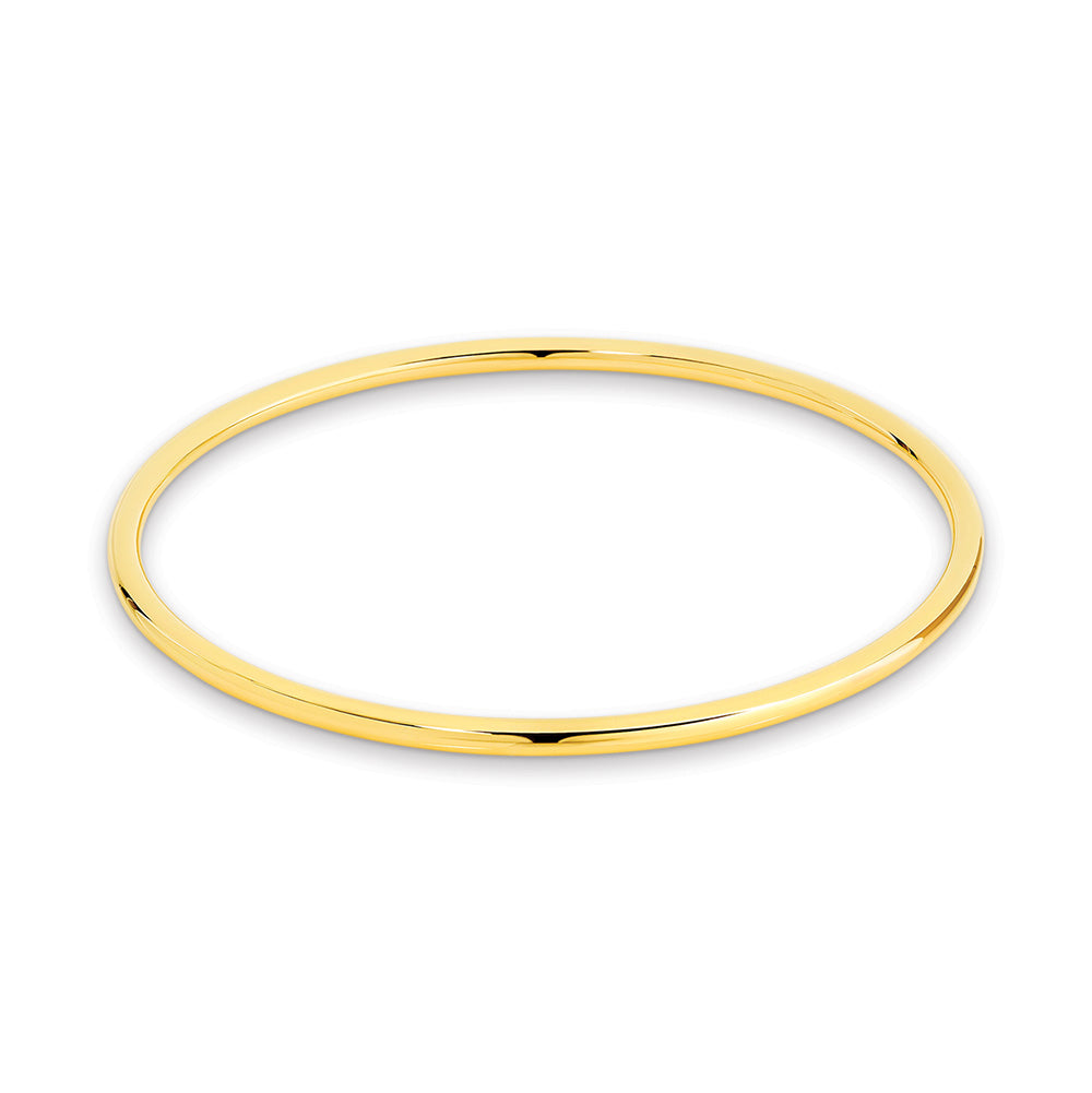 9ct Yellow Gold Silver Filled Bangle