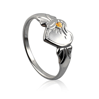 Sterling Silver November Signet Ring