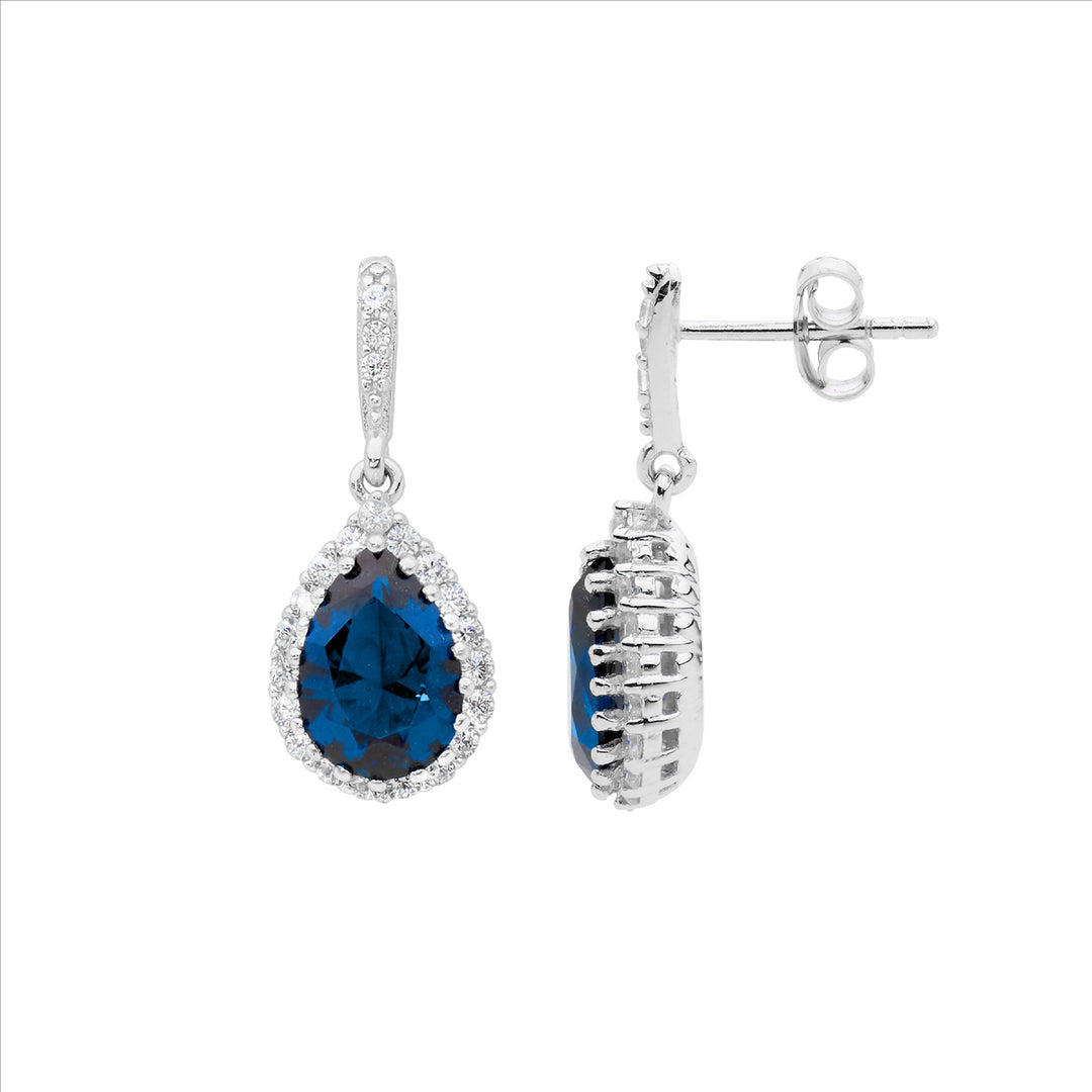 Sterling Silver Cubic Zirconia Stud Earrings