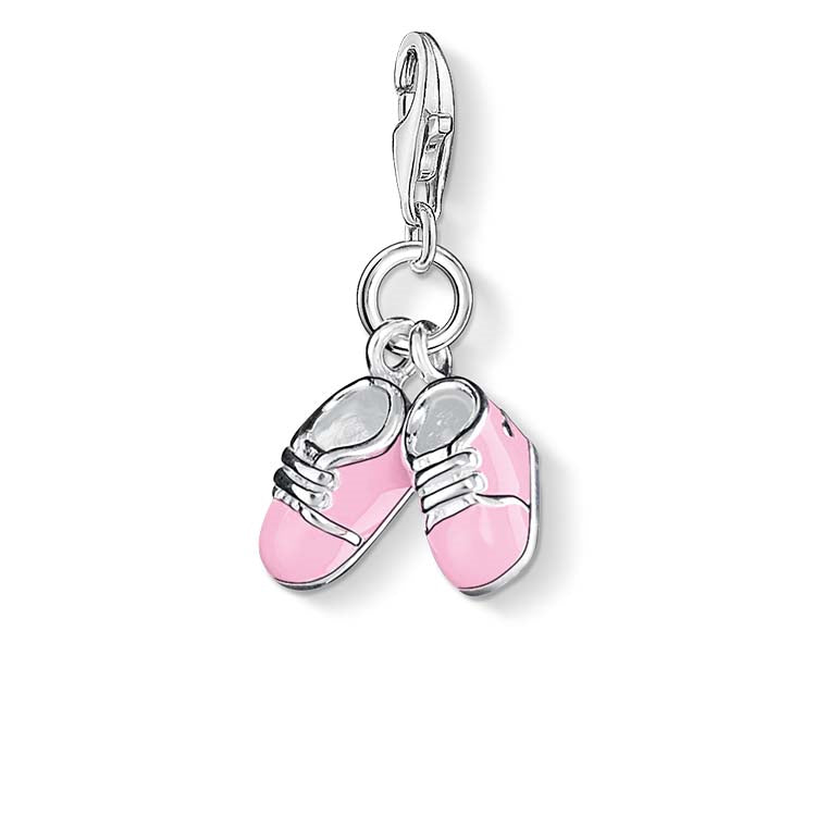 Charm Club Pink Booties Charm