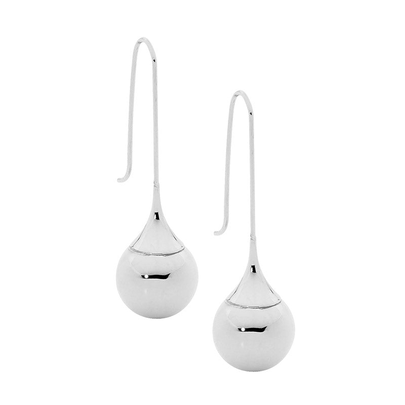 Stainless Steel Ball Shepherd Hook Earrings