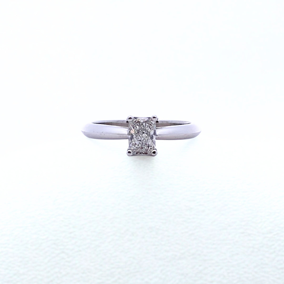 Custom Made Platinum Lab Grown Diamond Engagement Ring