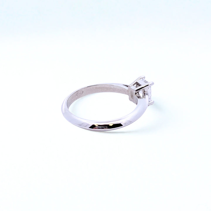 Custom Made Platinum Lab Grown Diamond Engagement Ring