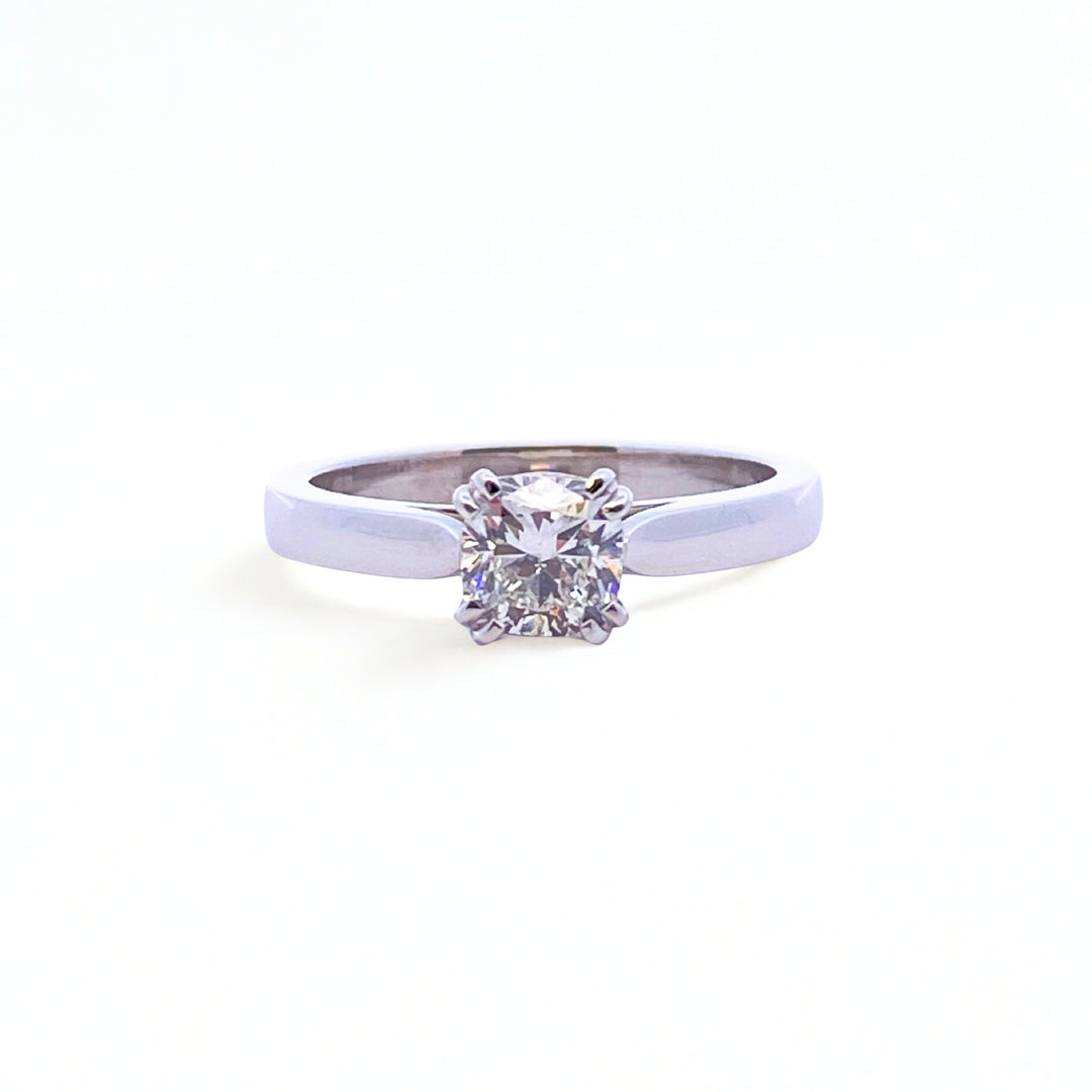 Custom Made Platinum Antwerp Diamond Engagement RIng