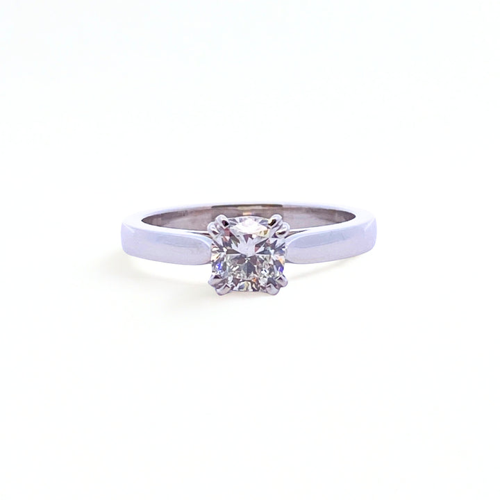 Custom Made Platinum Antwerp Diamond Engagement RIng