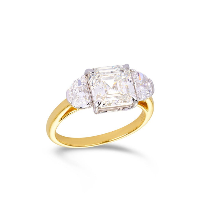 9ct Yellow Gold Lab Grown Diamond Ring