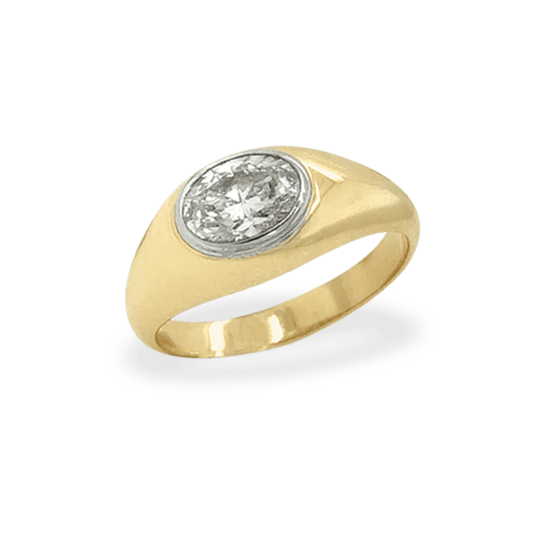 9ct Yellow Gold Lab Grown Diamond Ring