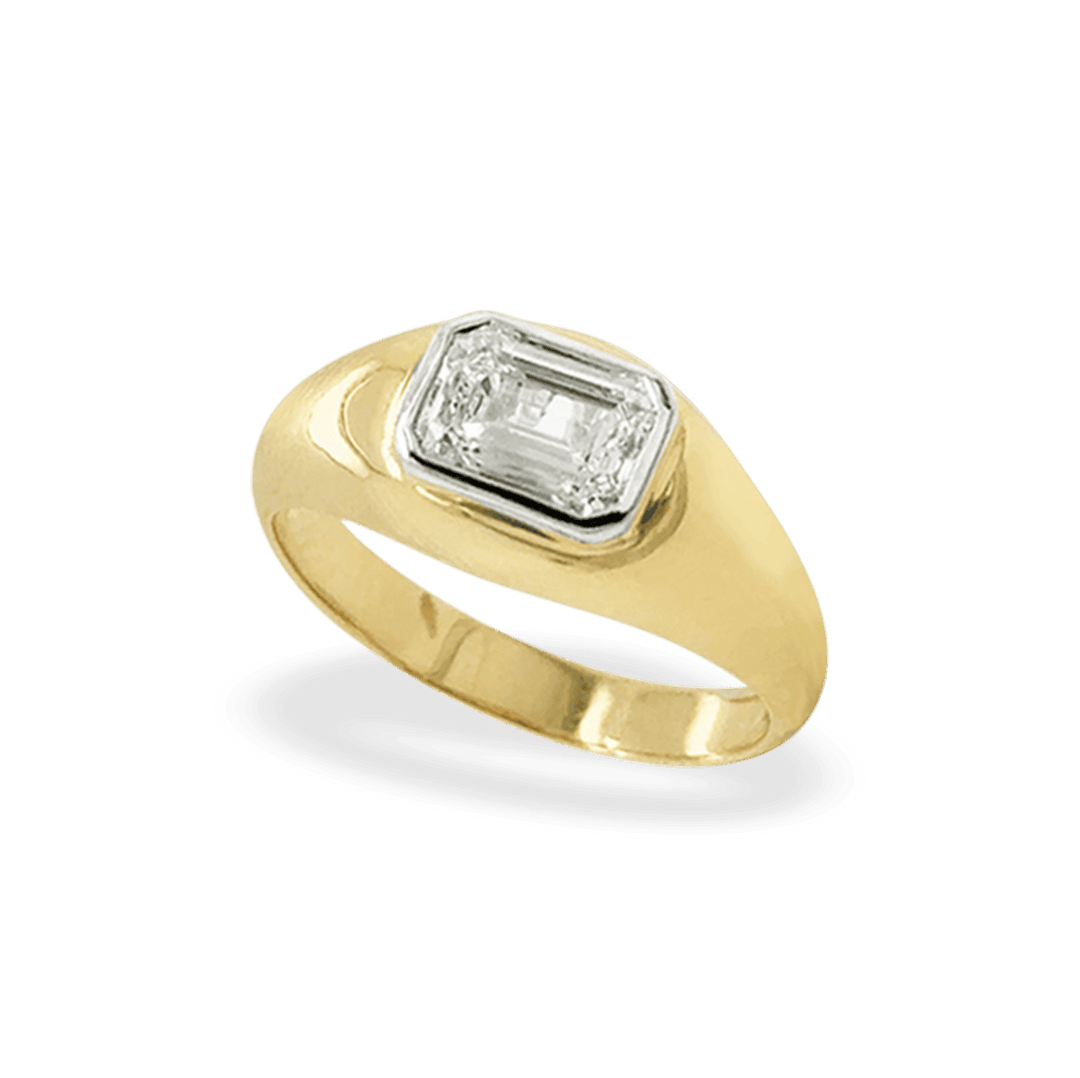 9ct Yellow Gold Lab Grown Diamond Ring