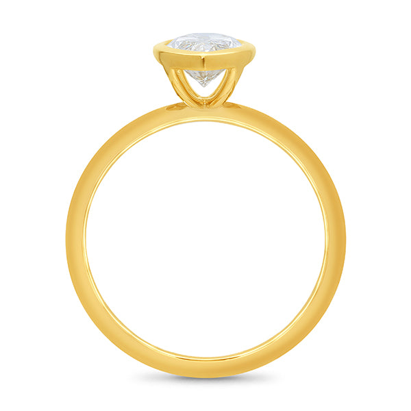9ct Yellow Gold Lab Grown Diamond Ring