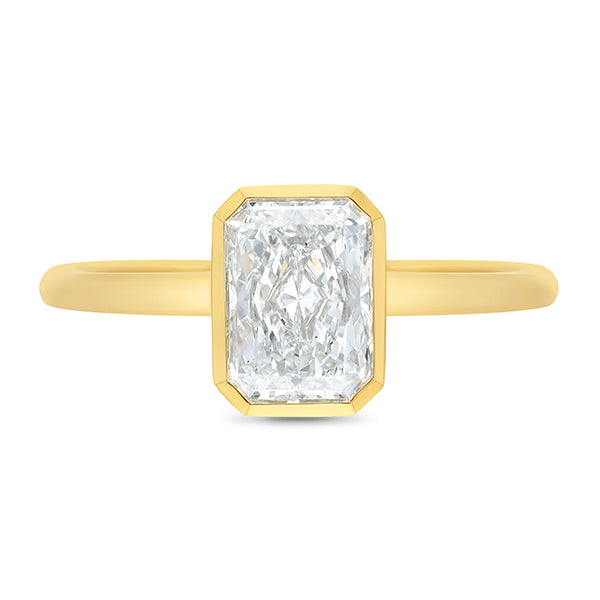 9ct Yellow Gold Lab Grown Diamond Ring