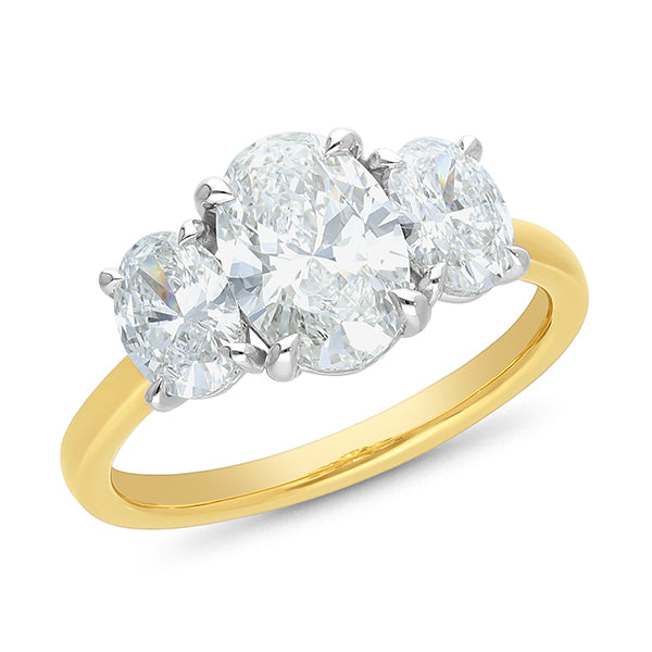 9ct Yellow Gold Lab Grown Diamond Ring