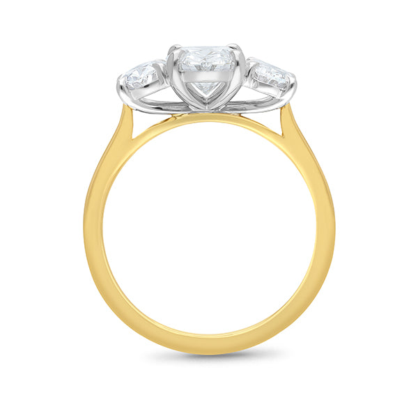 9ct Yellow Gold Lab Grown Diamond Ring