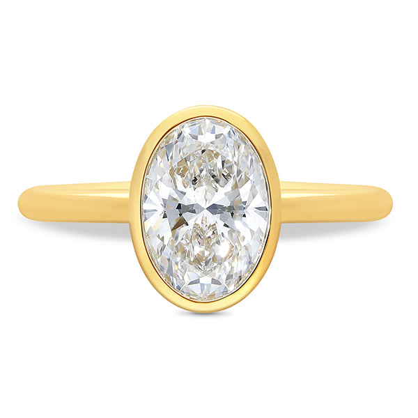 9ct Yellow Gold Lab Grown Diamond Ring