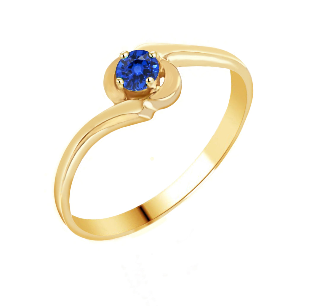 9ct Yellow Gold Sapphire Ring