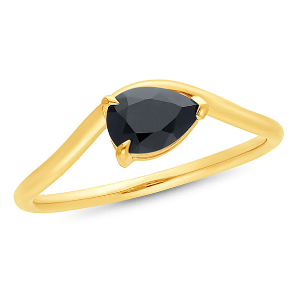 9ct Yellow Gold Sapphire Ring