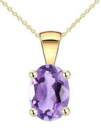 9ct Yellow Gold June Birthstone Pendant